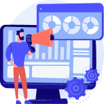 Remarketing advertising services icon